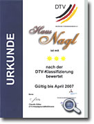 Unsere Klassifizierungsurkunde - bitte anklicken!